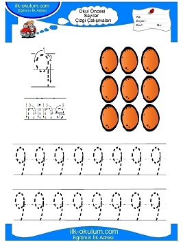 Çocuklar İçin Çizgi Çalışma Sayfaları 